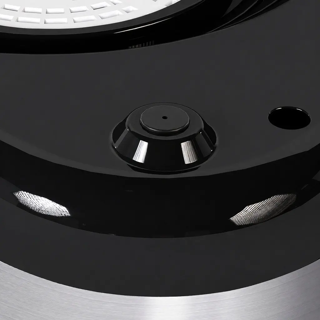 5 Tray Food Dehydrator Digital LED Controls Stainless Steel Black