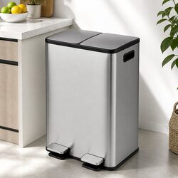 Reliable 60L Dual Compartment Bin for Everyday Use