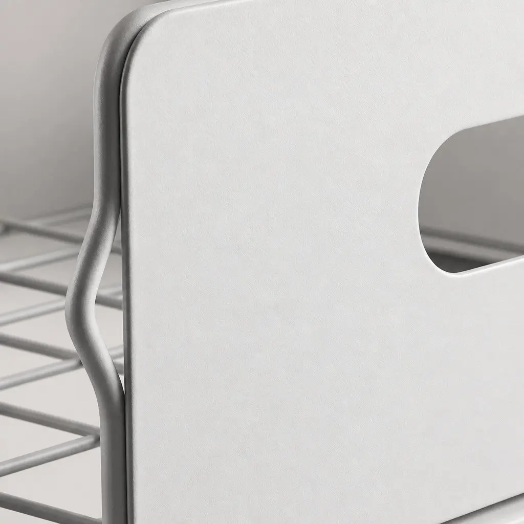 Under Sink Storage Rack 2-Tier Sliding Organiser Kitchen Bathroom White