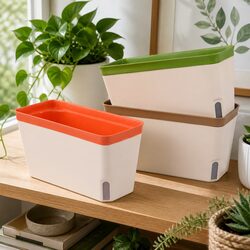 Reliable Self Watering Plant Pots: 3-Pack for Healthy Growth
