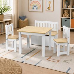 Reliable 4-Piece Kids Activity Table and Chair Set