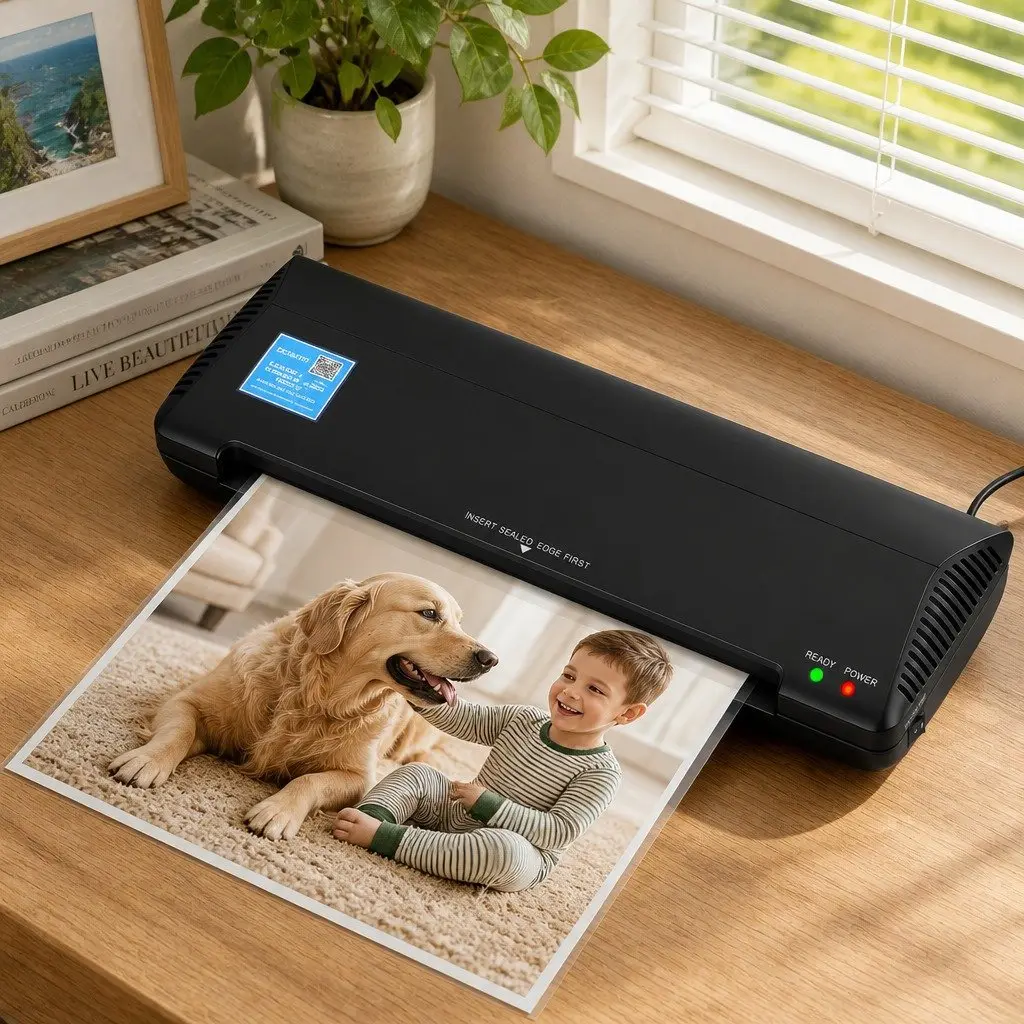 A3 Laminator Machine Hot Cold Thermal Fast Lamination Anti-Jam Black