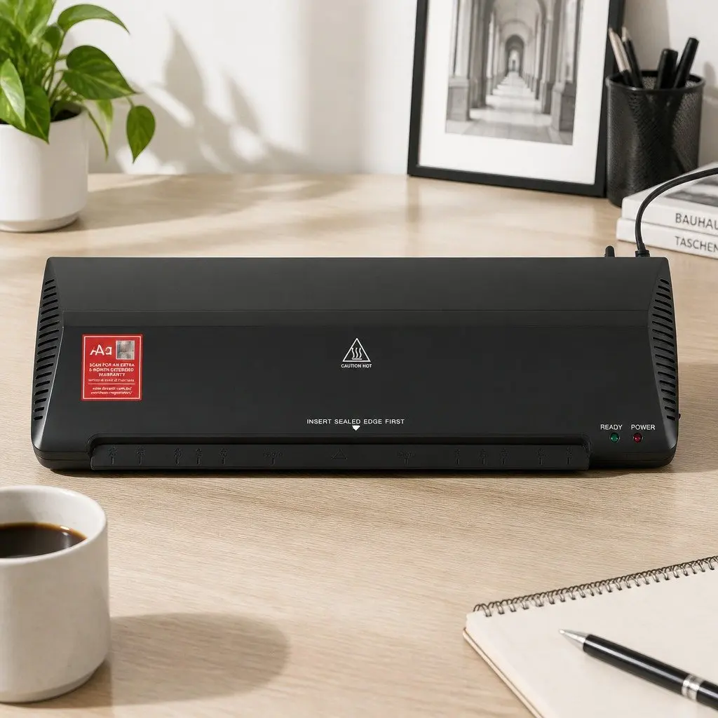 A3 Laminator Machine Hot Cold Thermal Fast Lamination Anti-Jam Black