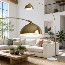 Reliable and Elegant Gold Arched Floor Lamp
