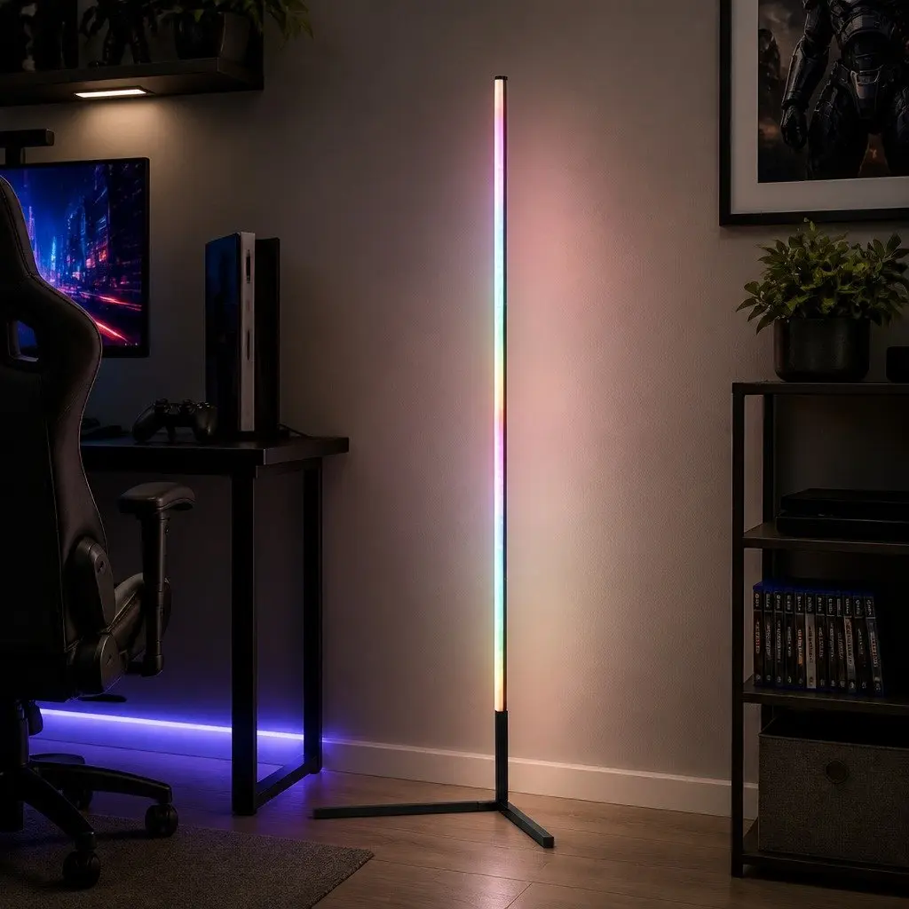 RGB LED Floor Lamp with Remote Control and Bluetooth