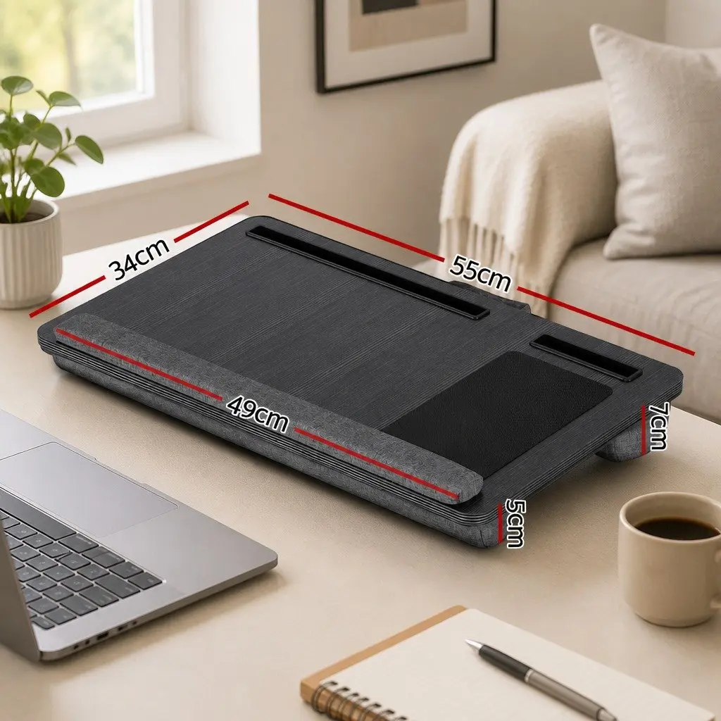 Lap Desk Portable Laptop Stand 55CM Black