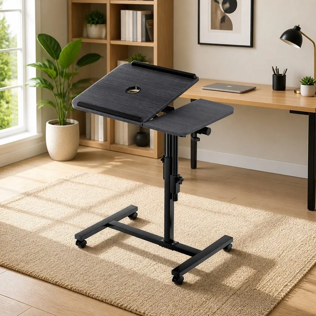 60cm Mobile Laptop Desk with Cooling Fan
