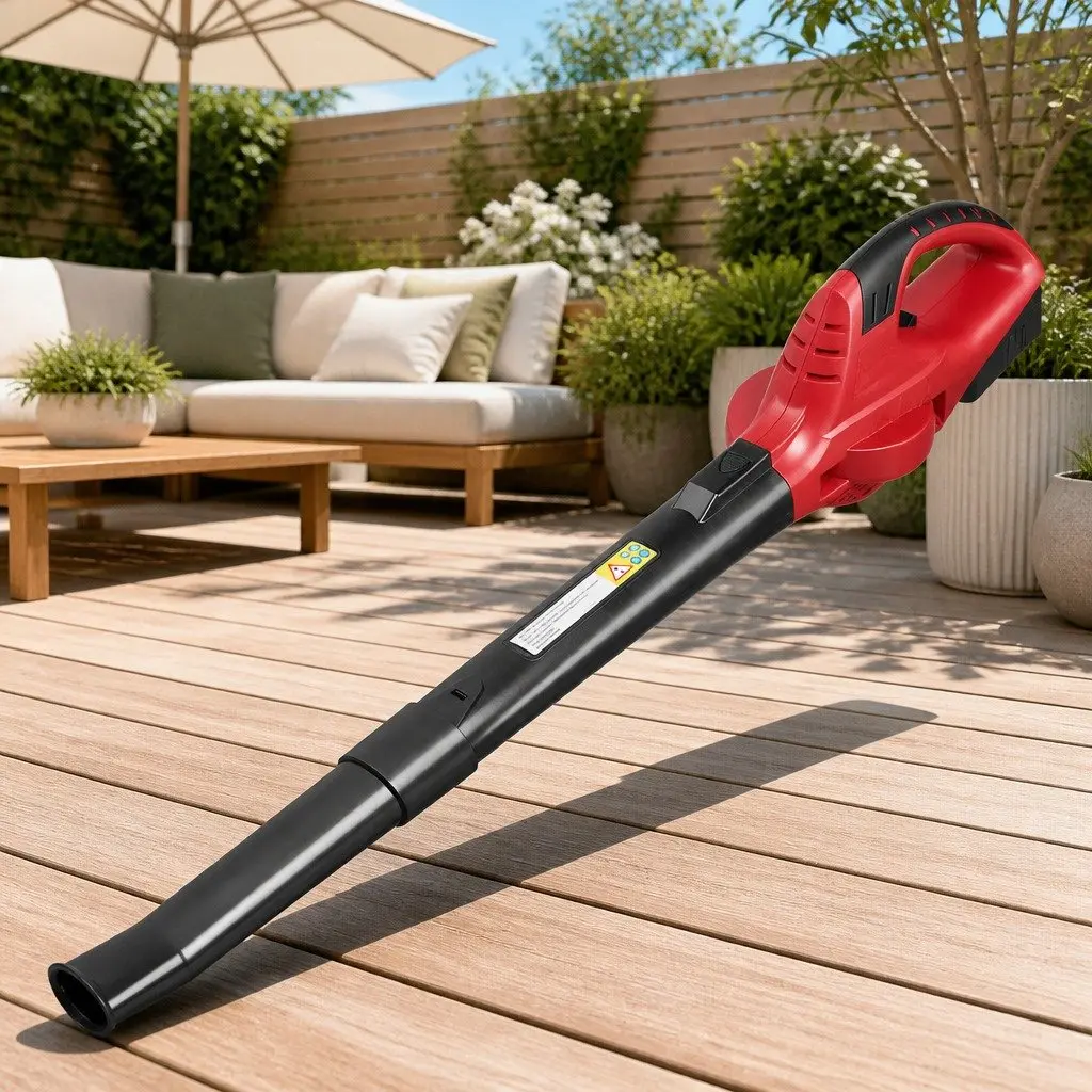 Cordless Leaf Blower 20V Lithium Battery Electric Garden Tool 2-Speed Black