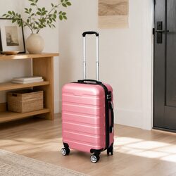 20 Inch Rose Gold Carry On Suitcase with Quality Build