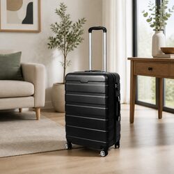 Reliable 24 Inch Black Hardshell Suitcase