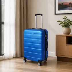 Trustworthy 24 Inch Blue Carry On Suitcase with Essential Features