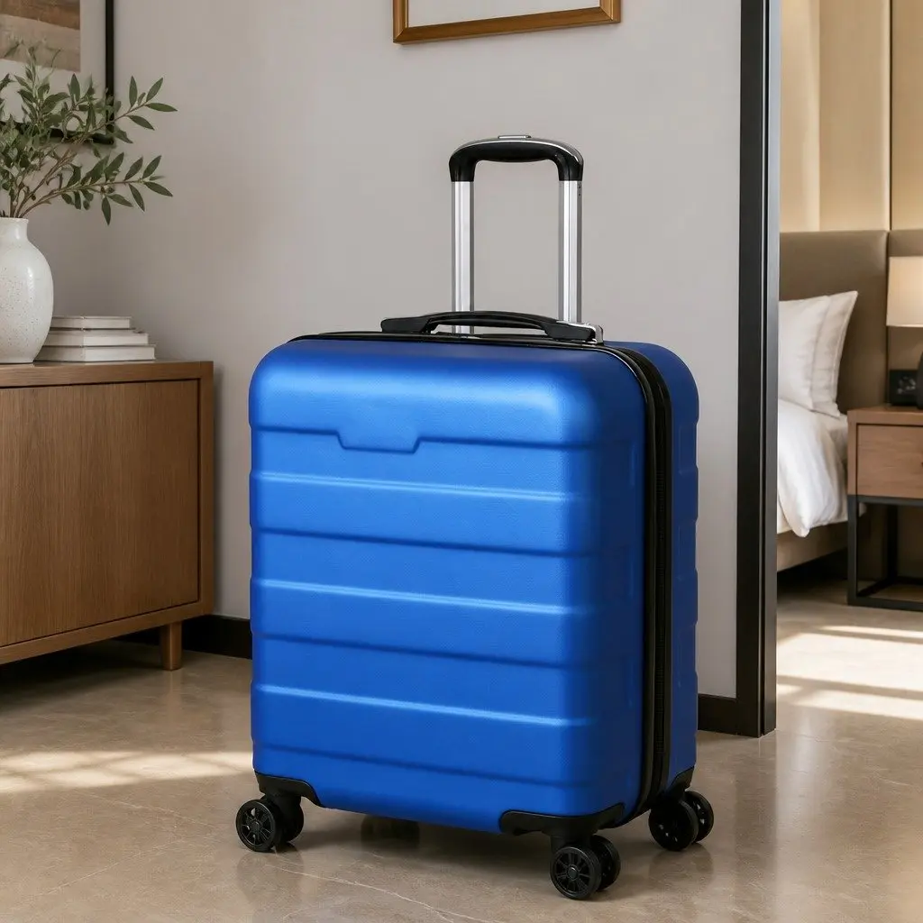28 Inch Hard Shell Spinner Luggage Suitcase Travel Trolley Case Blue