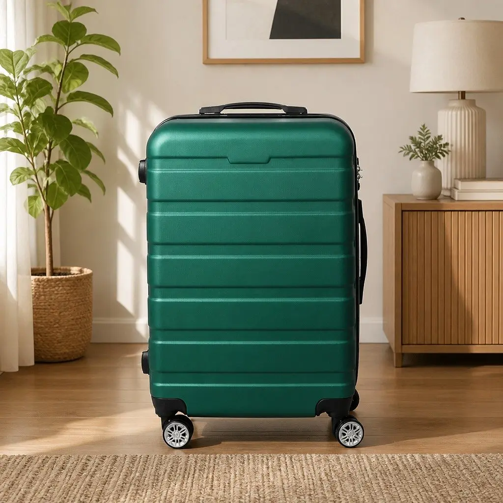 28 Inch Luggage Suitcase Hard Case Travel Trolley Cabin Bag Green