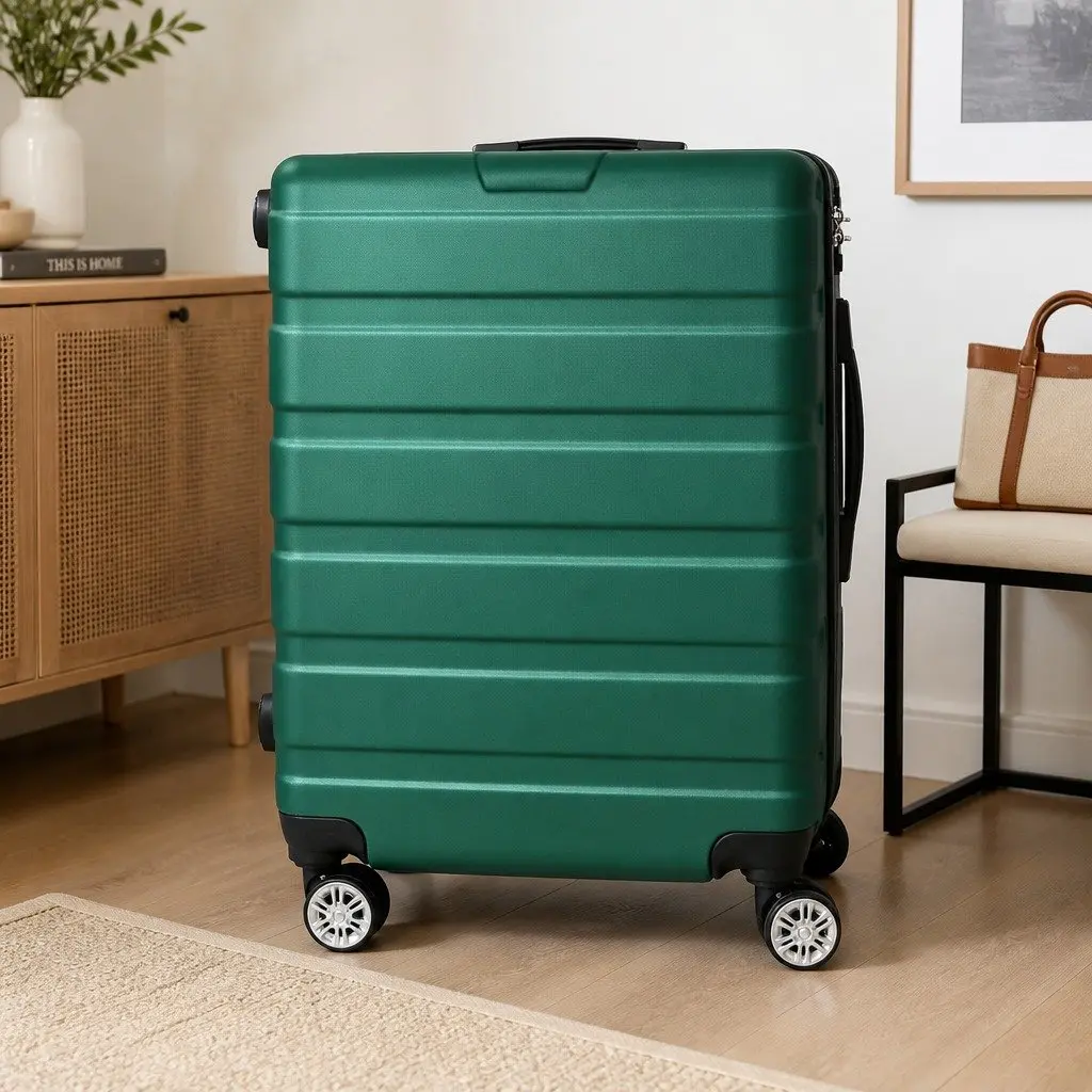 28 Inch Luggage Suitcase Hard Case Travel Trolley Cabin Bag Green