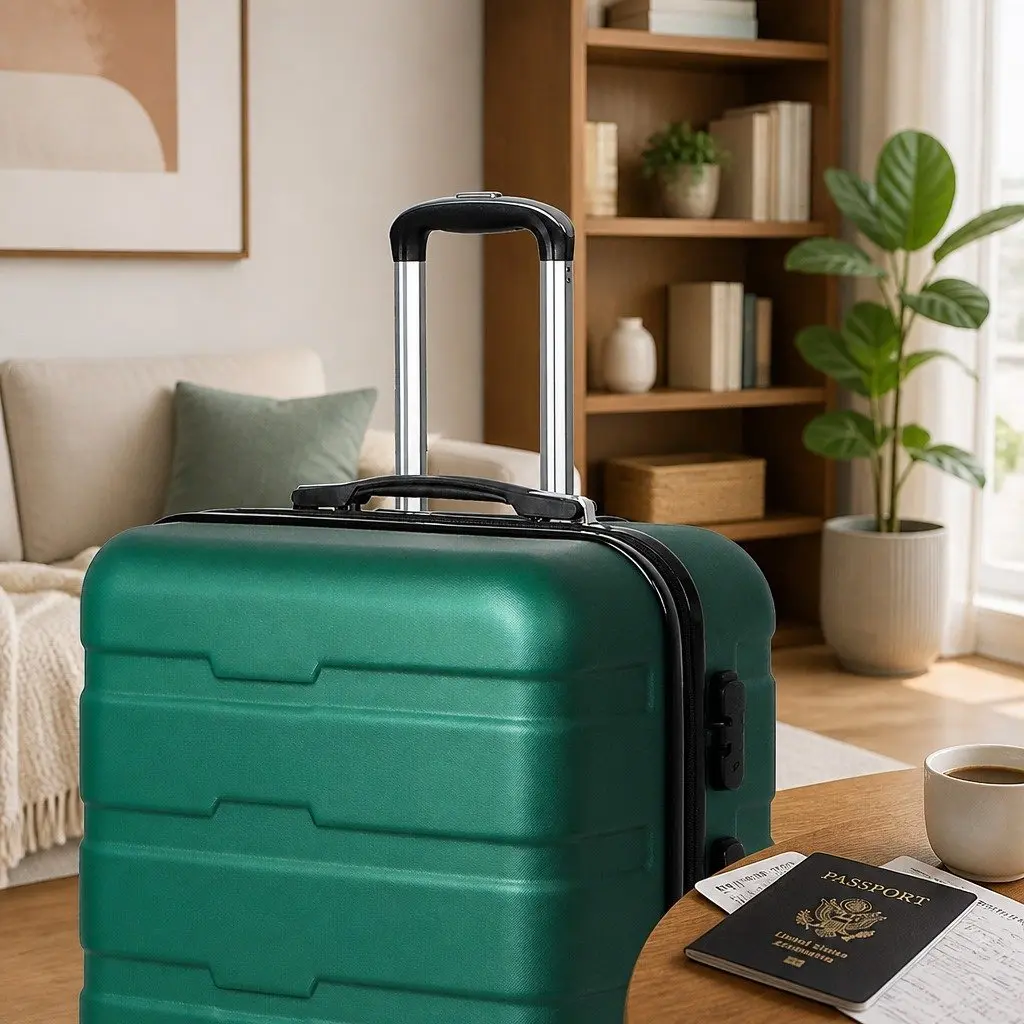 28 Inch Luggage Suitcase Hard Case Travel Trolley Cabin Bag Green