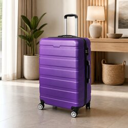 Value-Driven 28 Inch Purple Hard Shell Travel Case