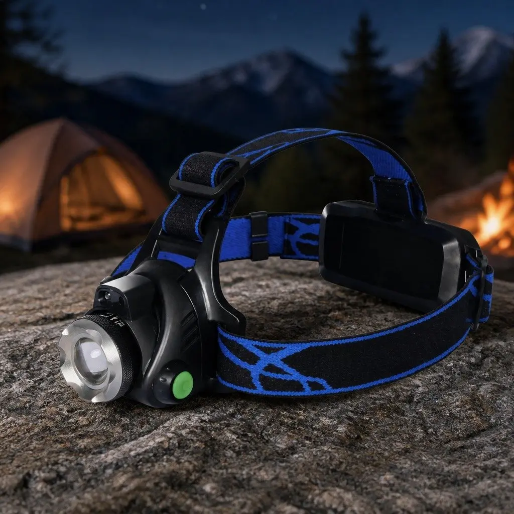 LED Headlamp with 140 Lumens and USB Charging