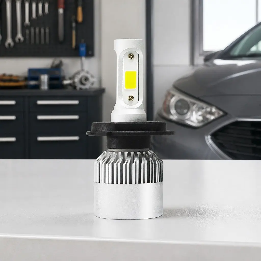 LED Headlight Bulbs H4 6500K White High Brightness Car Headlights 2 Piece