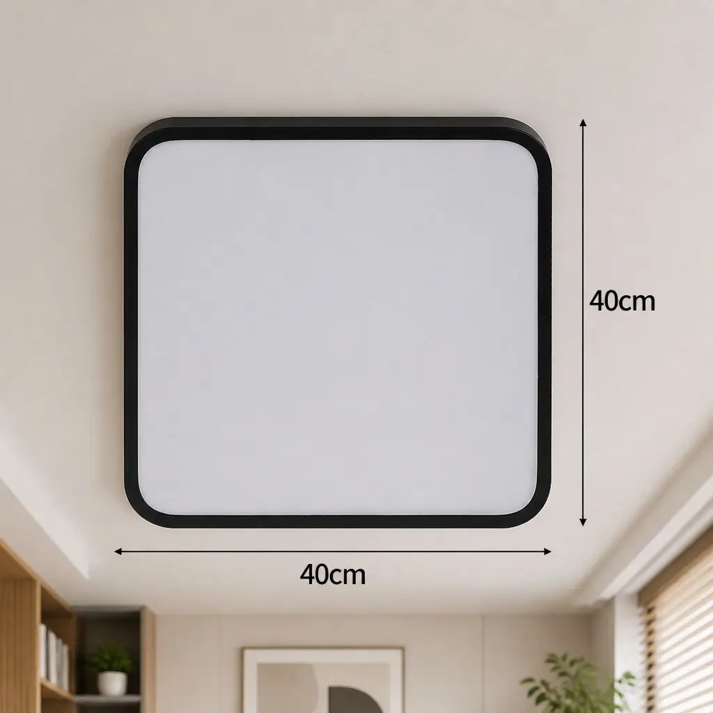 LED Ceiling Light Cold White 27W 40cm Square Ultra-Thin Flush Mount