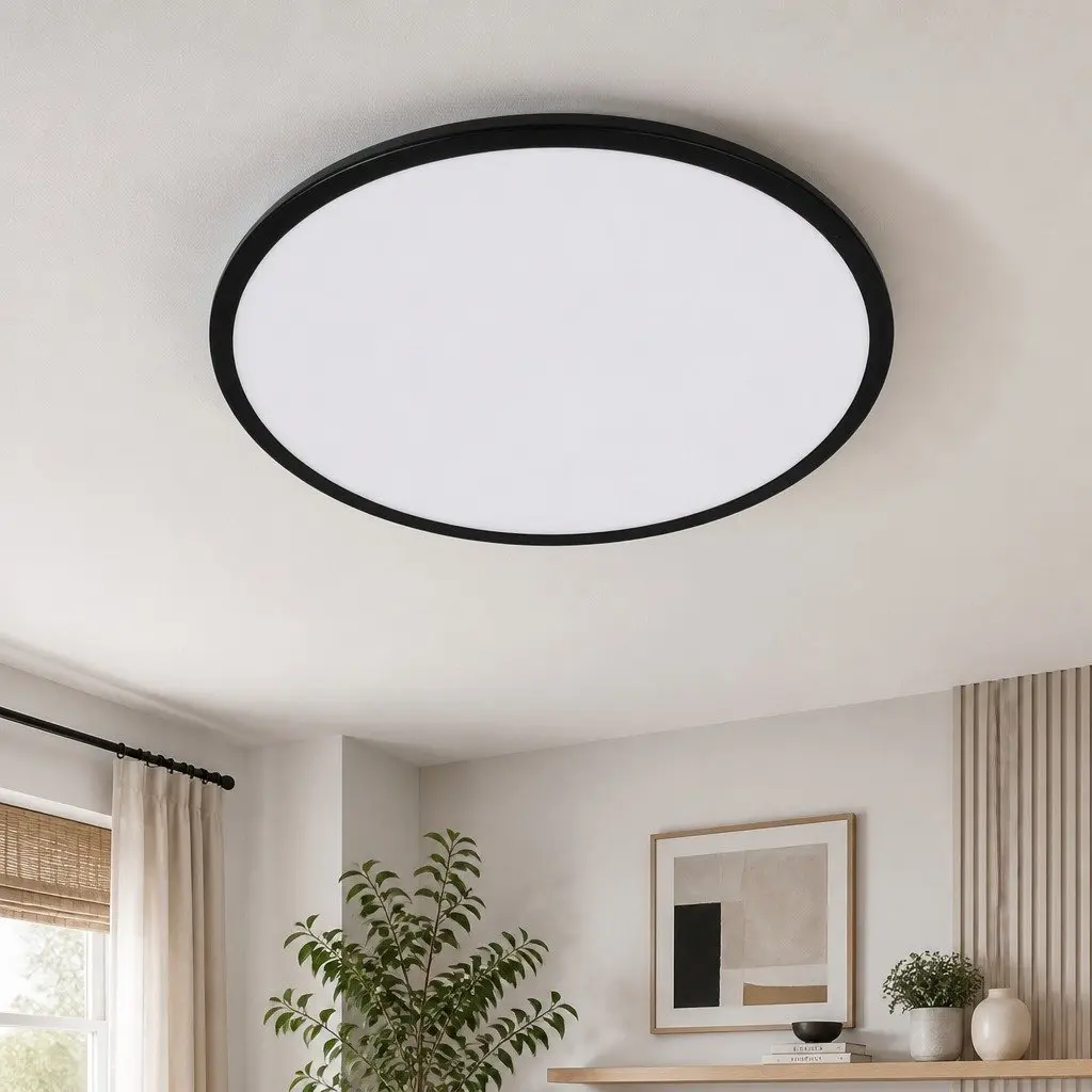 LED Ceiling Light 18W Ultra-Thin 30CM Black Flush for Bedroom Kitchen Living Room