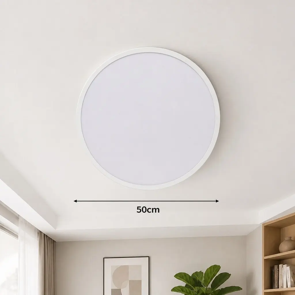 LED Ceiling Light Panel 36W Ultra-Thin Flush Mount Down Lighting 50cm Cold White