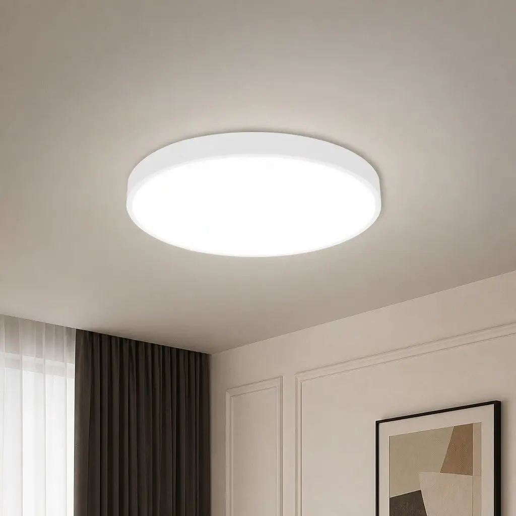 LED Ceiling Light Panel 36W Ultra-Thin Flush Mount Down Lighting 50cm Cold White