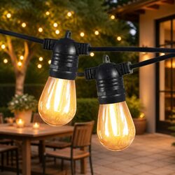 Practical and Reliable 10M Festoon String Lights with Extra Bulb