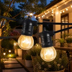 Reliable 50M Festoon String Lights with Extra Bulbs Included