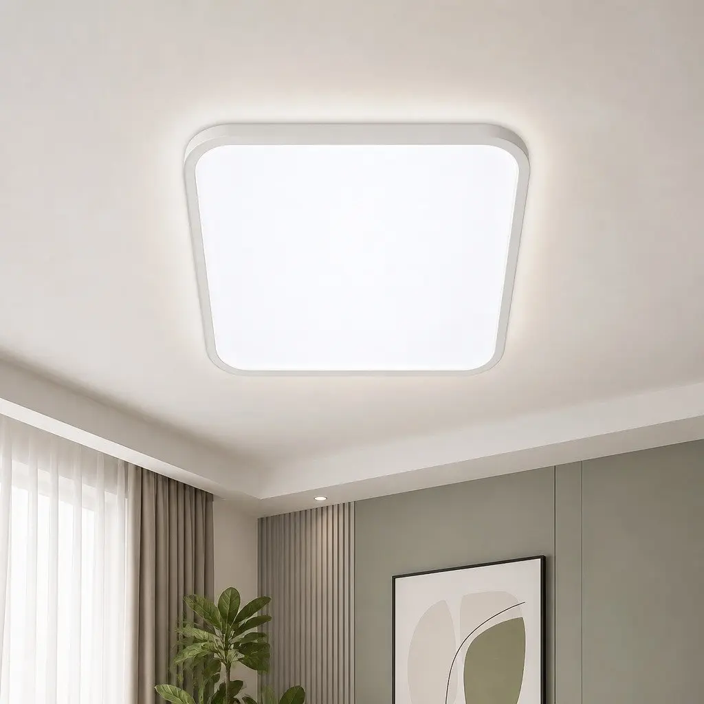 LED Ceiling Light 36W Dimmable Ultra-Thin 30cm White Square Flush Mount
