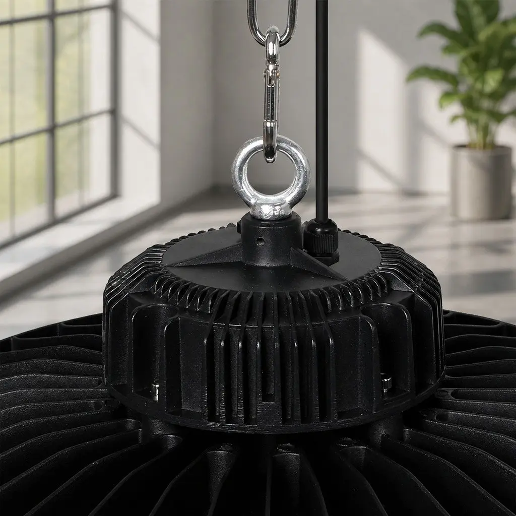 LED High Bay Light 150W Commercial Warehouse Workshop Gym Black