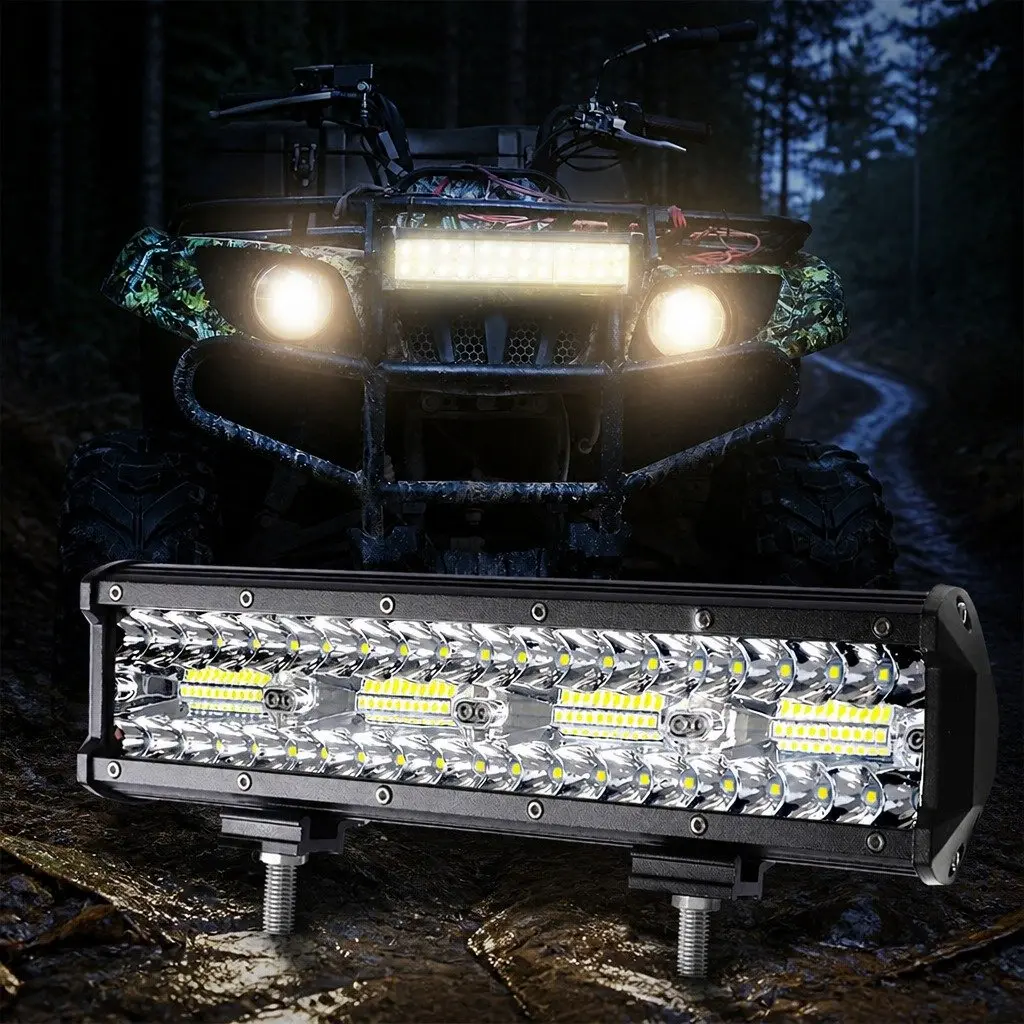 LED Light Bar 240W Combo Beam Spot Flood Work Driving Lamp Black 23.5cm