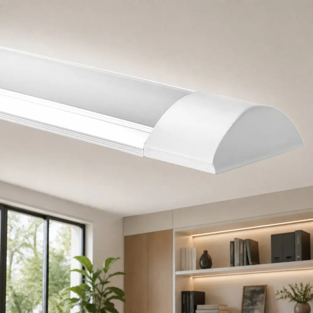 LED Slim Ceiling Batten 120cm Cool White 6500K 4800lm Energy Efficient Indoor