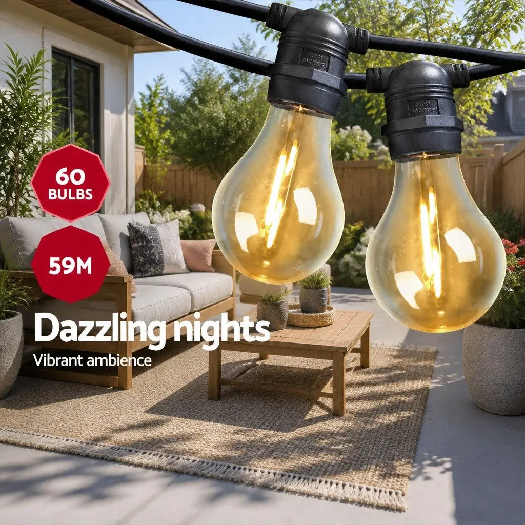 59m Festoon String Lights with Low Energy Usage