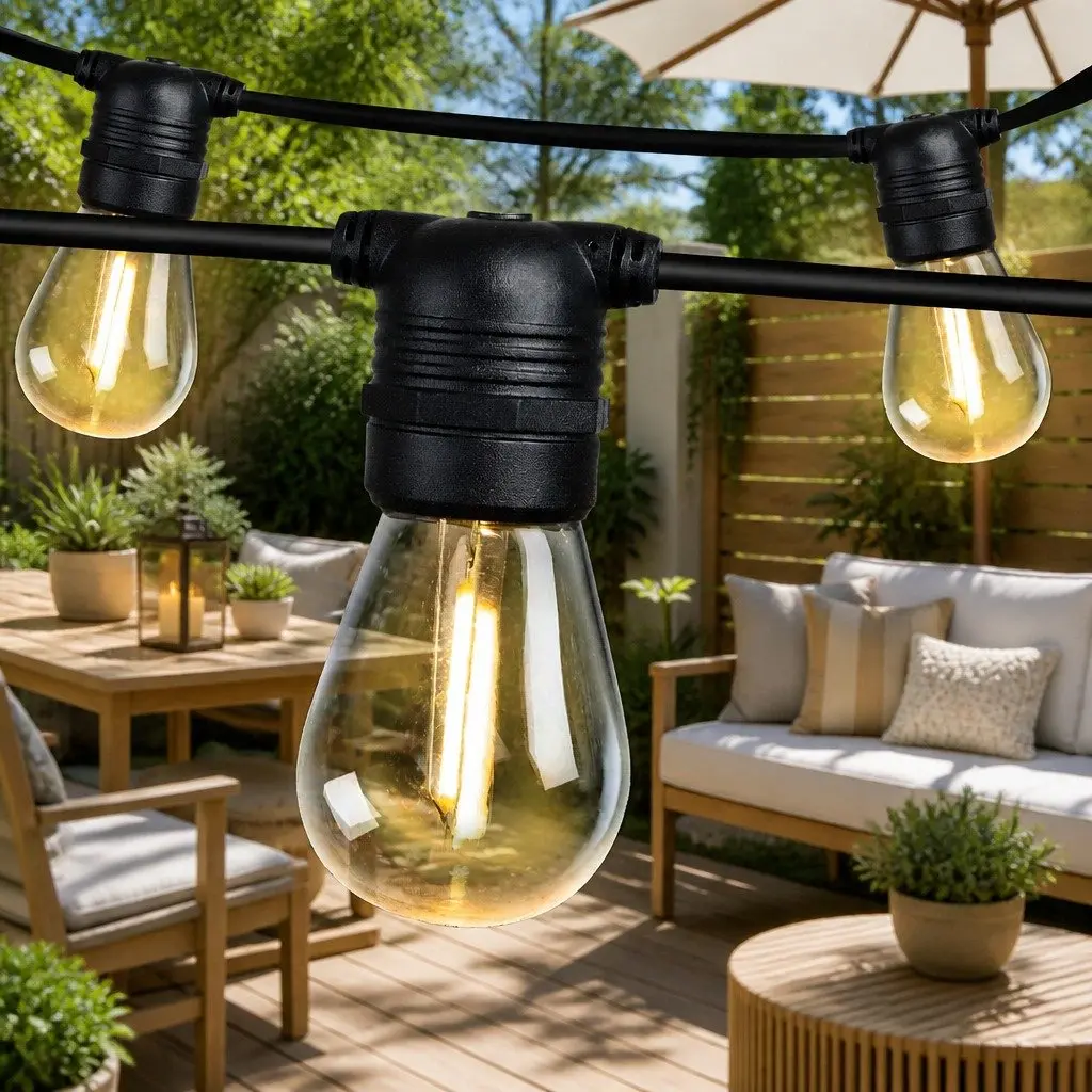 32m Warm White LED String Lights for Events