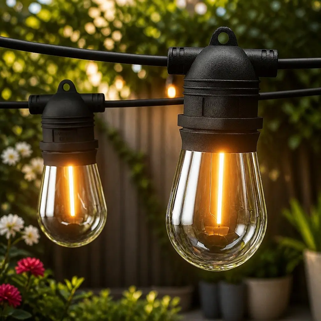 Festoon String Lights Warm White 19m Indoor Outdoor Christmas Party
