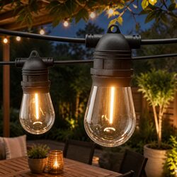 73m Festoon String Lights - Value and Warmth Combined
