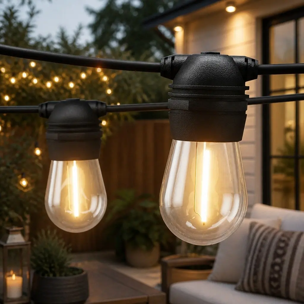 41m Solar Festoon String Lights for Outdoor Use