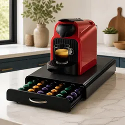 Compact Coffee Pods Storage Drawer - Practical and Stylish