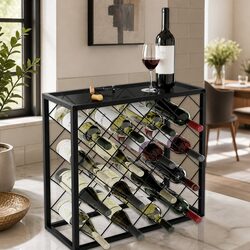 Reliable Metal Wine Rack for 25 Bottles