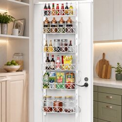 Versatile Over Door Organiser with Adjustable Baskets