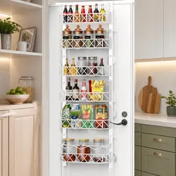 Versatile Over Door Organiser with Adjustable Baskets