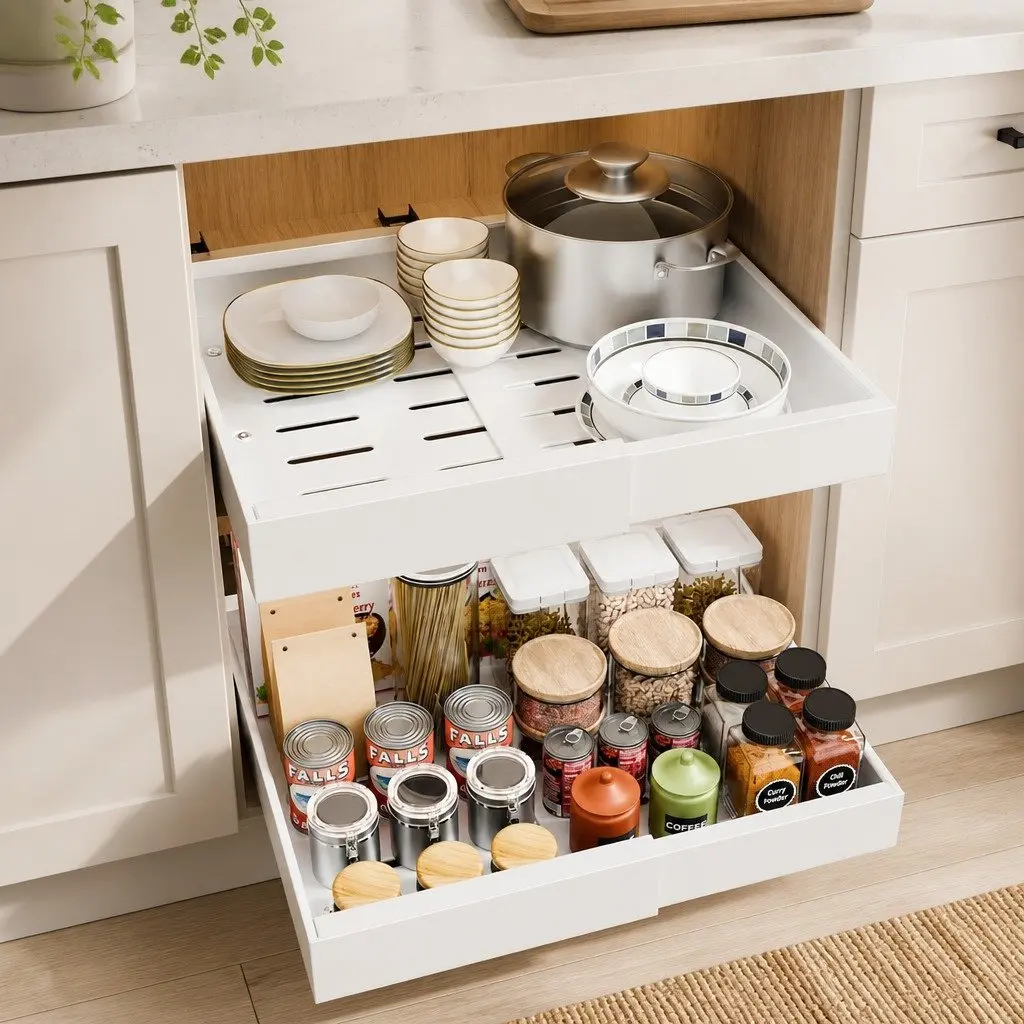 Pull-Out Organizer with Easy Installation