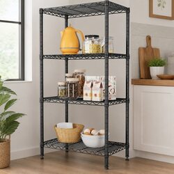 Affordable 4-Tier Metal Storage Shelves with Value