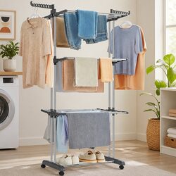 Reliable 4-Tier Drying Rack for Efficient Laundry