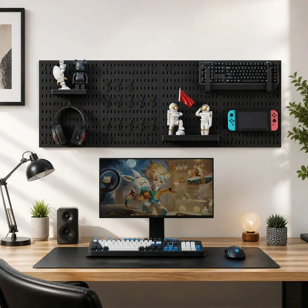 Pegboard Wall Organizer with Customization