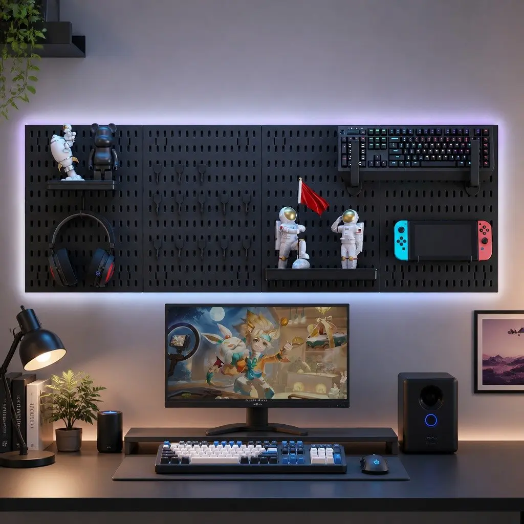 Pegboard Wall Organizer with Customization