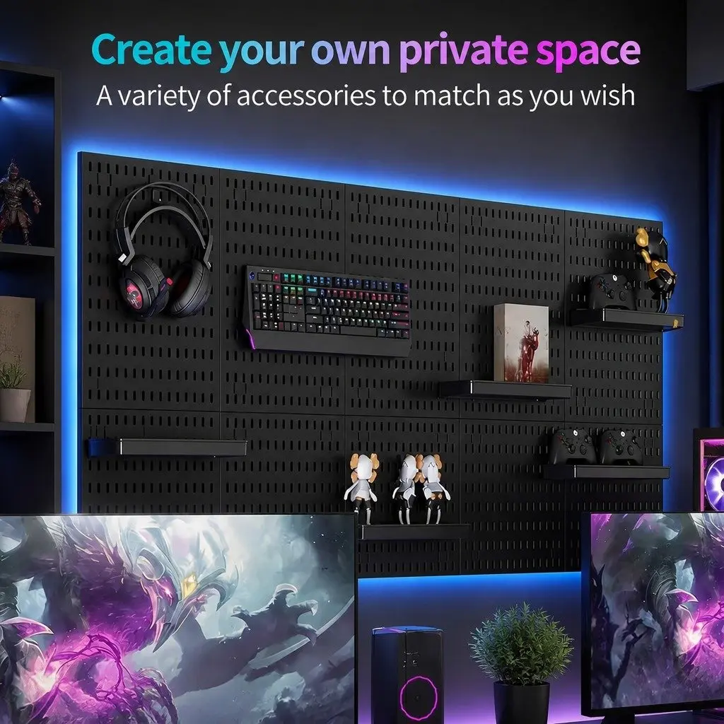 Pegboard Wall Organizer with Customization
