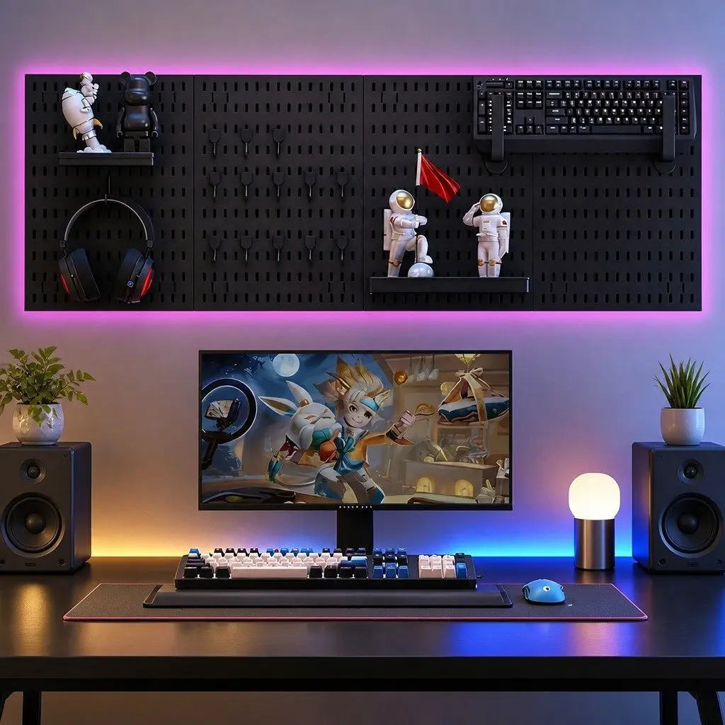 Pegboard Wall Organizer with Customization