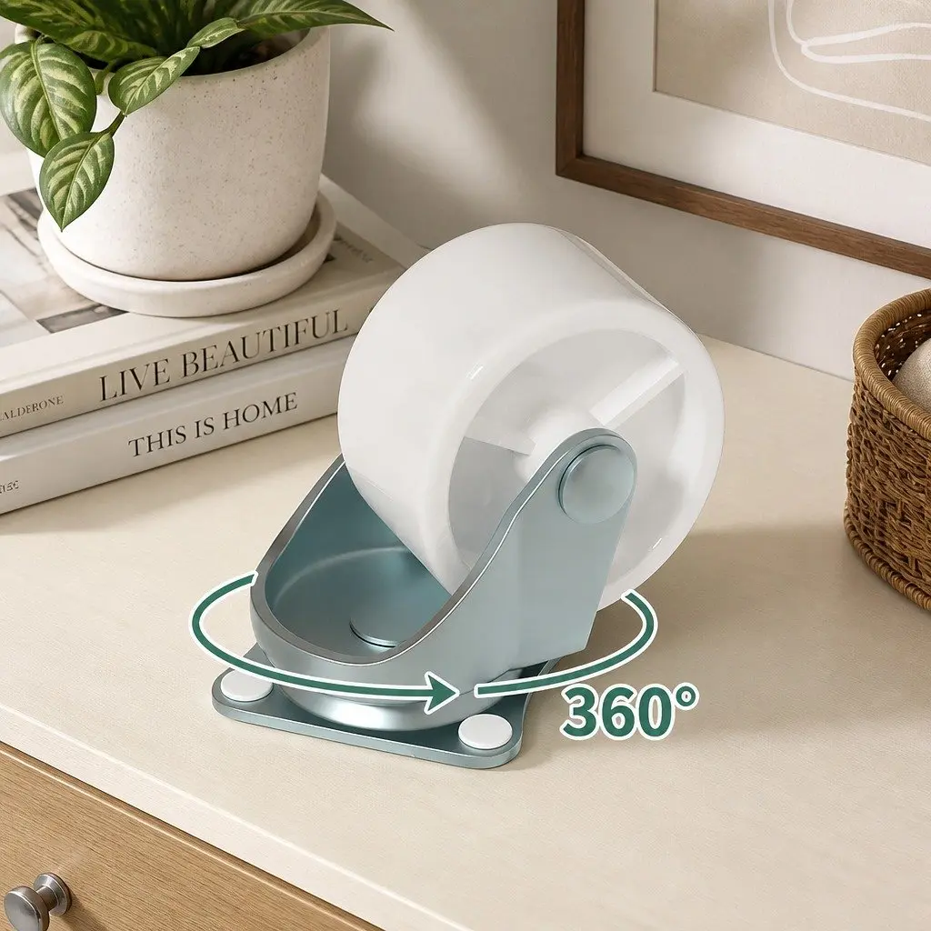 Rolling Plant Stand Caddy 26cm for Indoor Pots with 360° Swivel Wheels