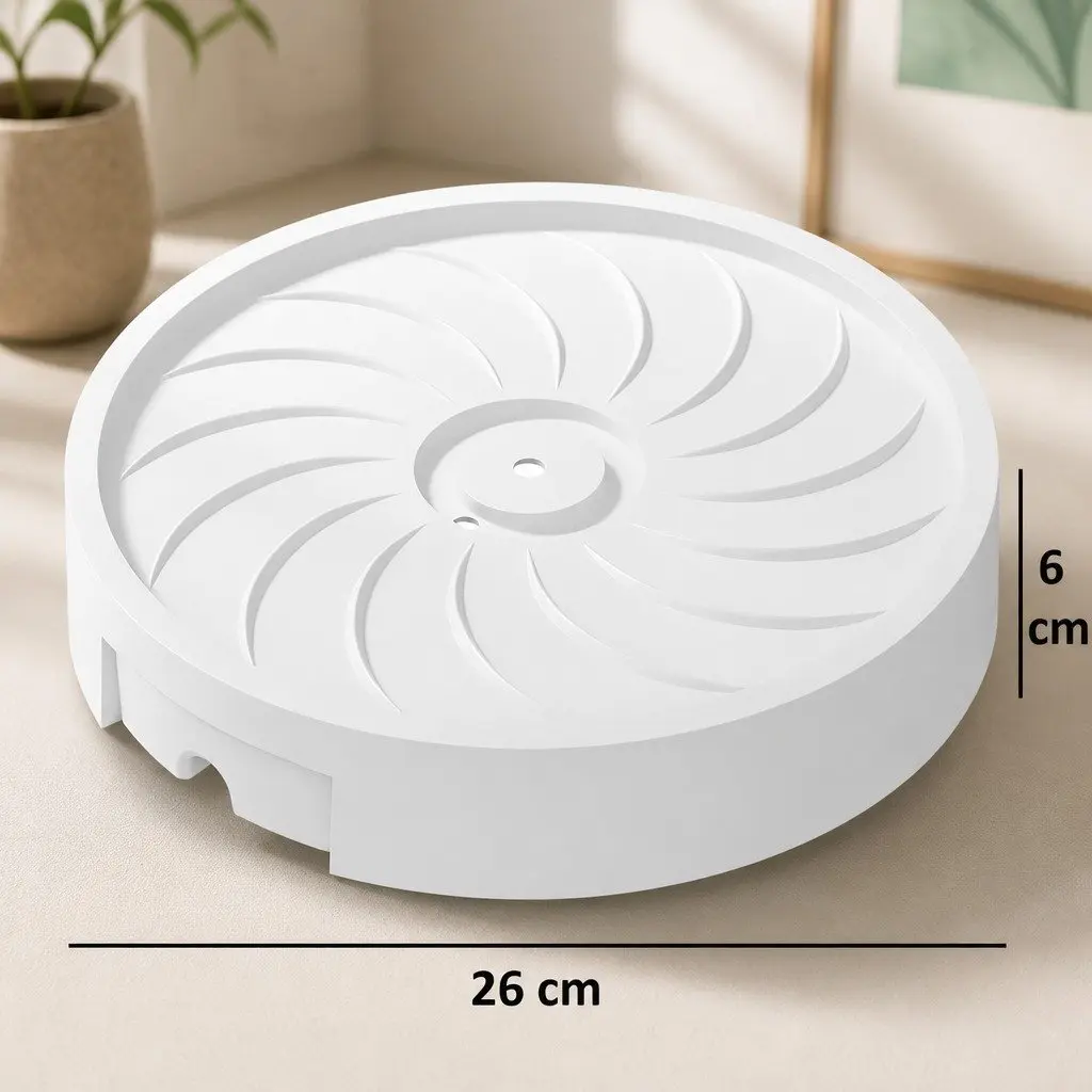 Rolling Plant Stand Caddy 26cm for Indoor Pots with 360° Swivel Wheels